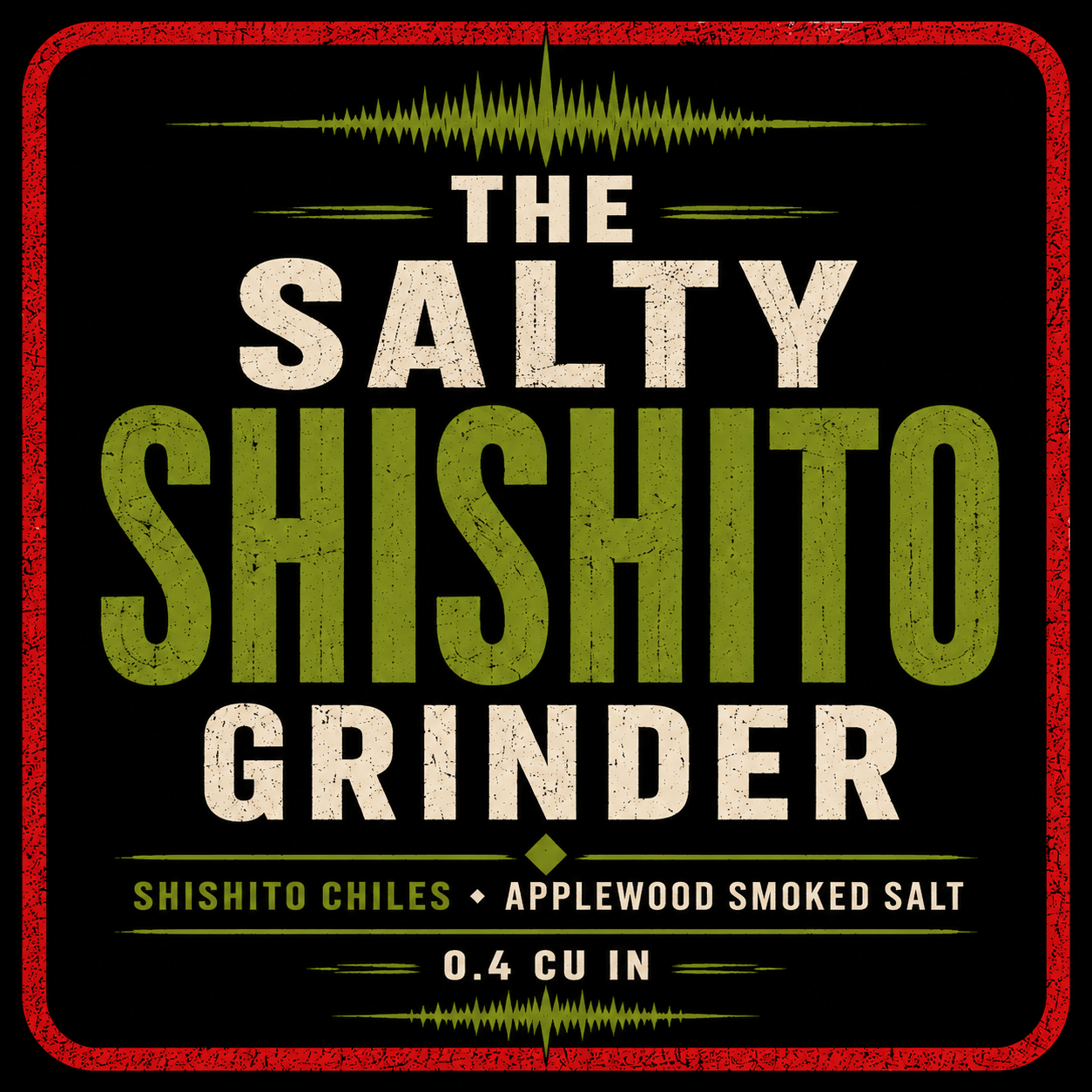 Salty Shishito Chile Grinder